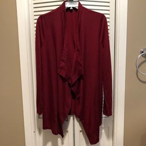 Red Cascading Cardigan